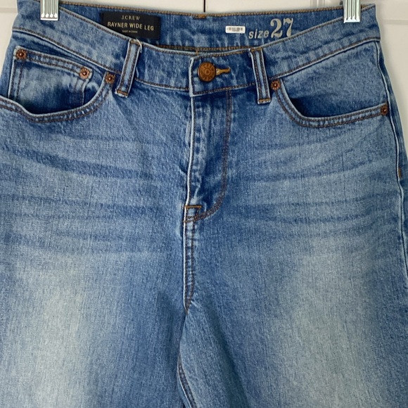 J Crew Rayner Wide Leg High Rise Cropped Jeans Size 27 - Picture 3 of 10
